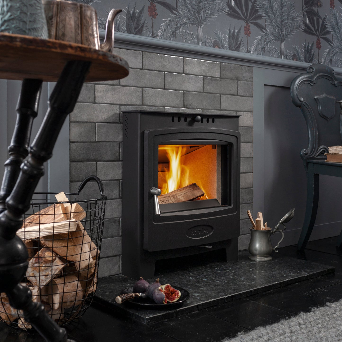 Hamlet Solution 7 Inset Ecodesign Ready Multifuel Stove (S5) – 7kW