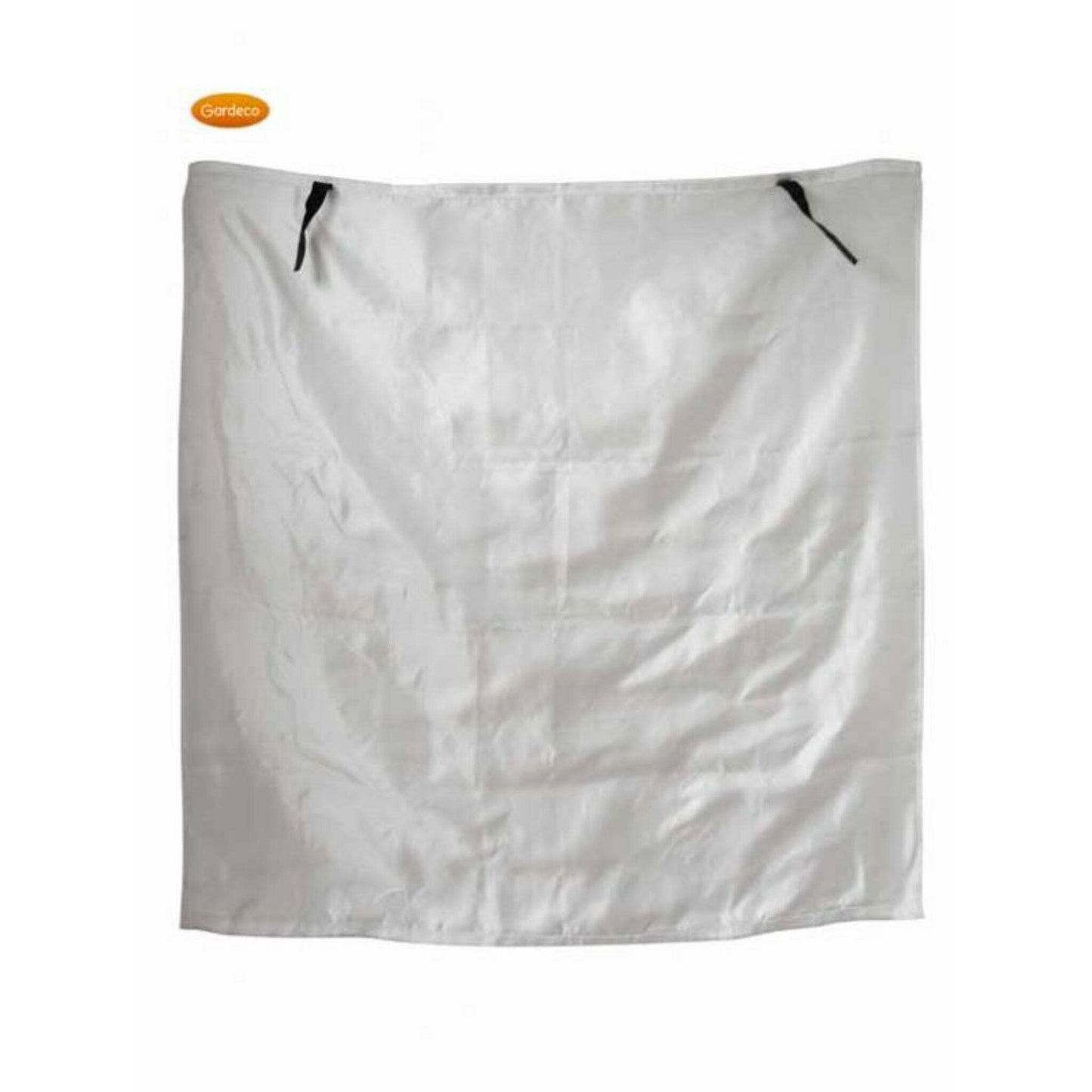White cover with black zippers on a white background