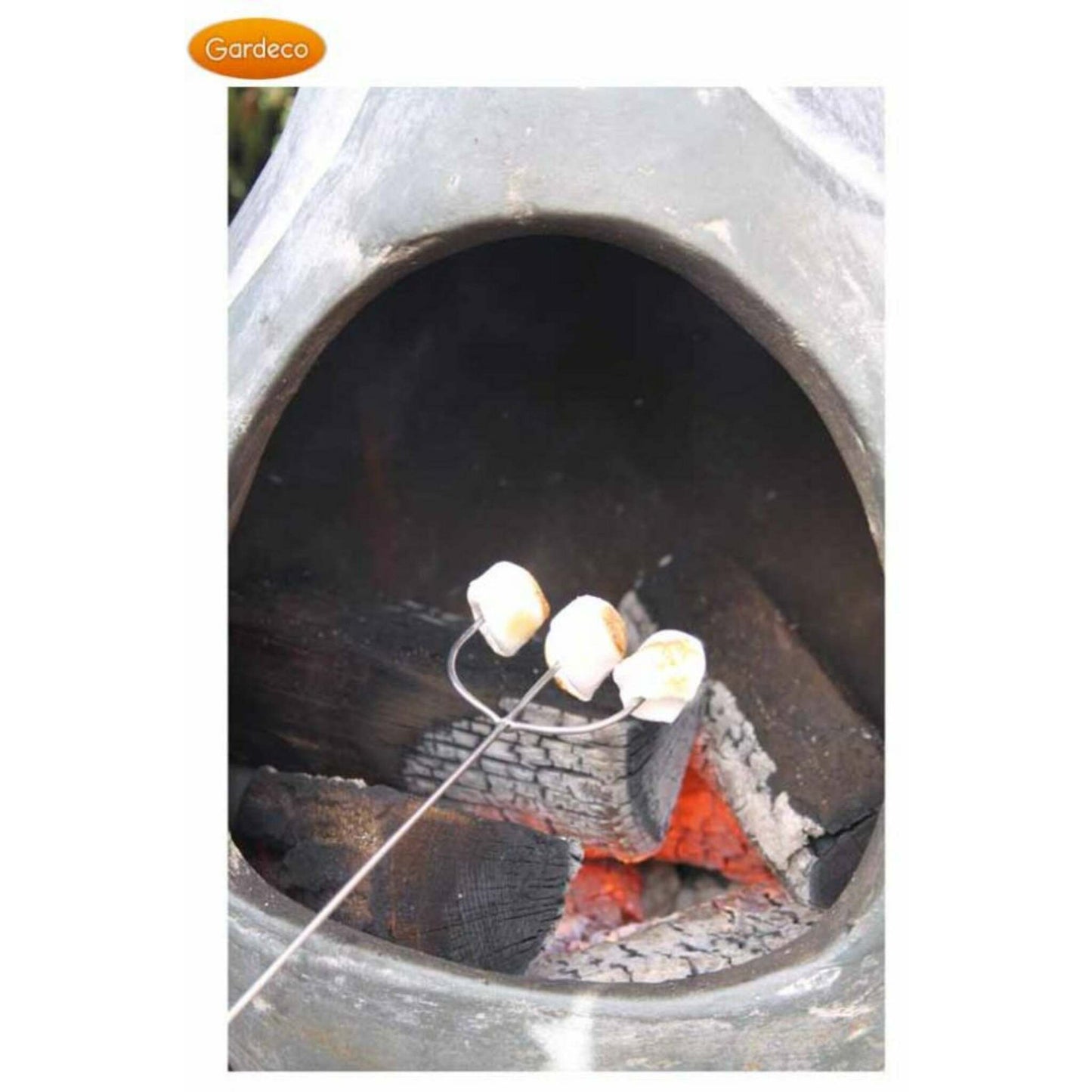Toasting fork with marshmallows