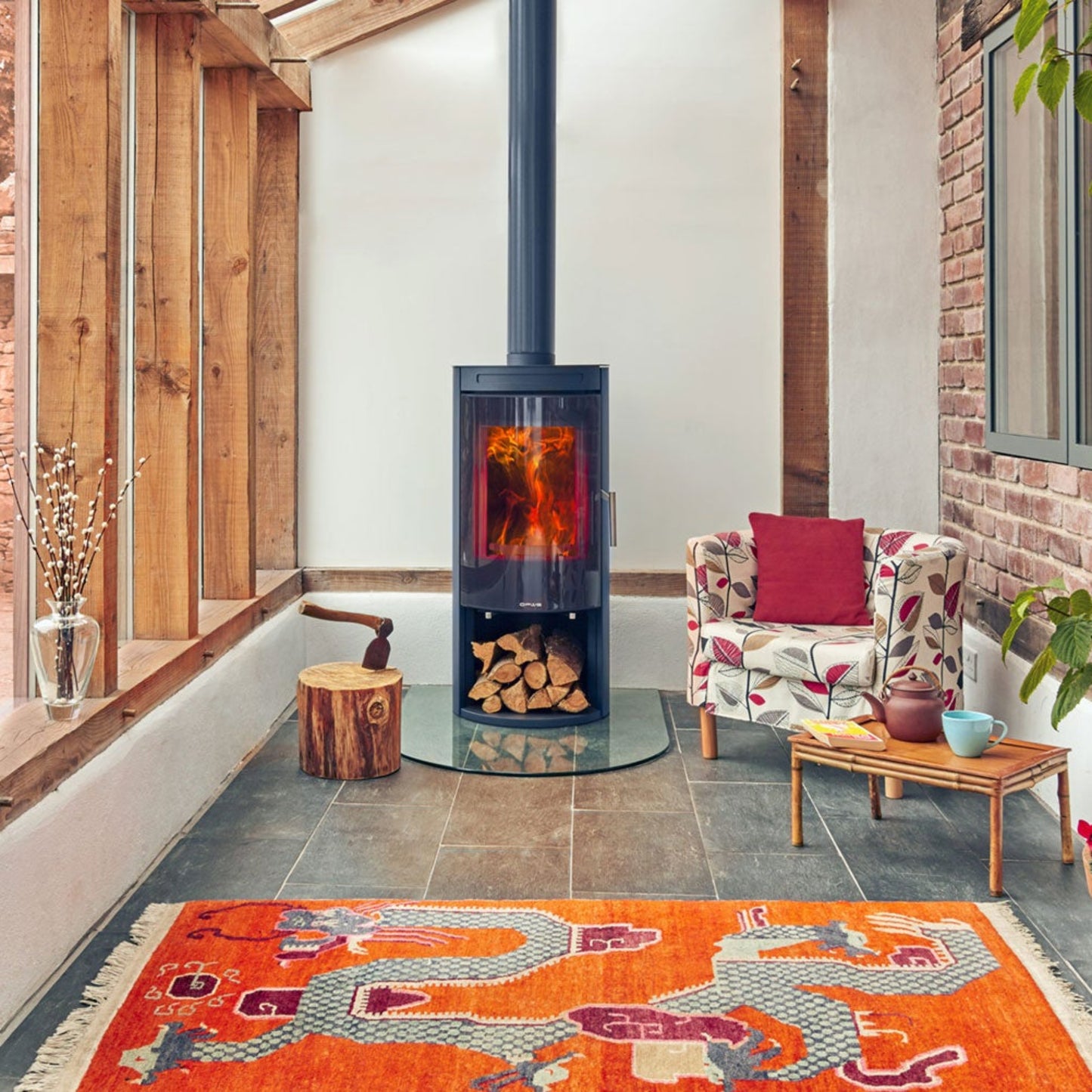 Opus Melody GLS SE Woodburner | 5kW Smoke Exempt Glass Front Stove