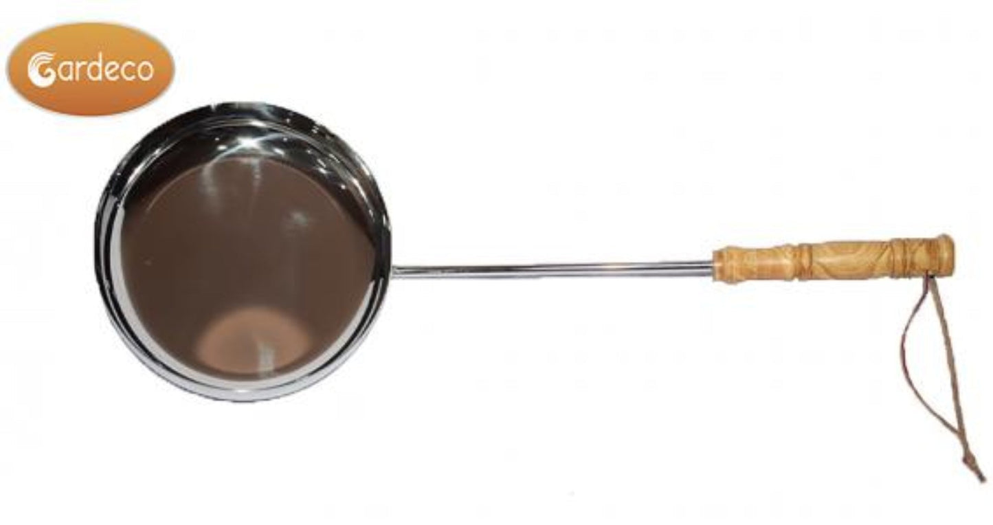 Stainless Steel Frying Pan | Long Handled Outdoor Fire Pan