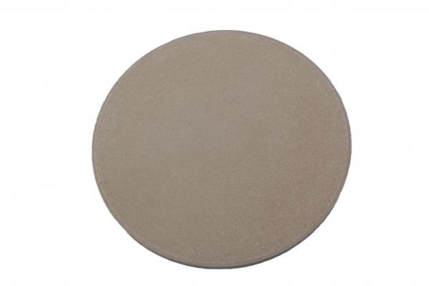 Round pizza stone on a white background
