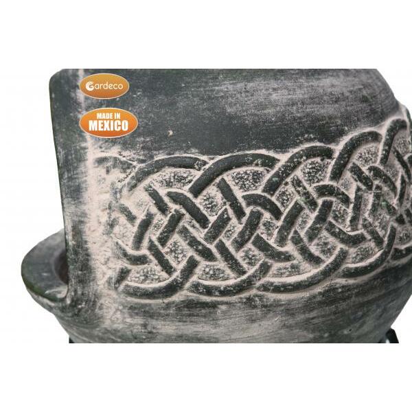 Edyth Medium Mexican Chiminea – Celtic Green