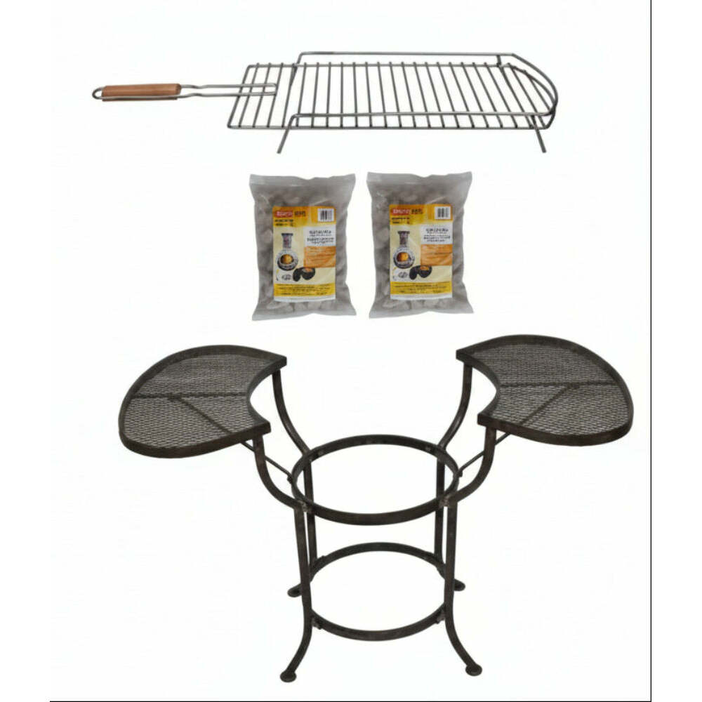 Azteca X-Large Mexican Chiminea BBQ Bundle – Green