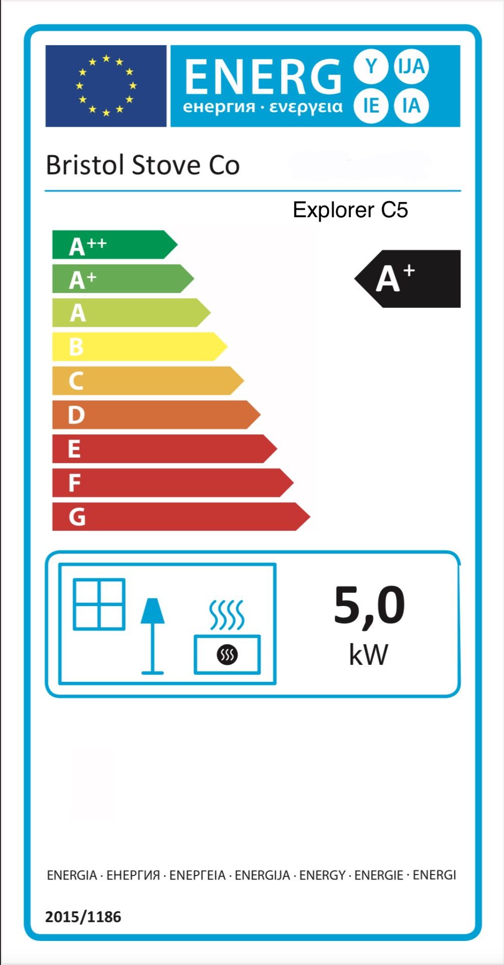 Explorer C5 with 100mm Feet energy label