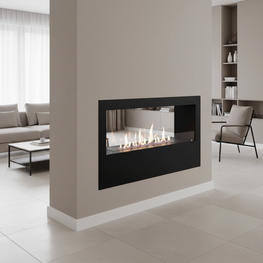 A double-sided bioethanol stove
