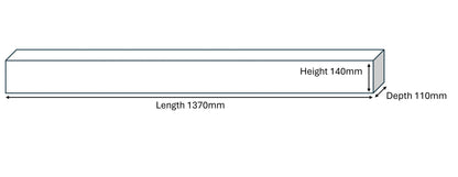 Stove Buddy Non-Combustible Light Oak Beam – 48" / 54"