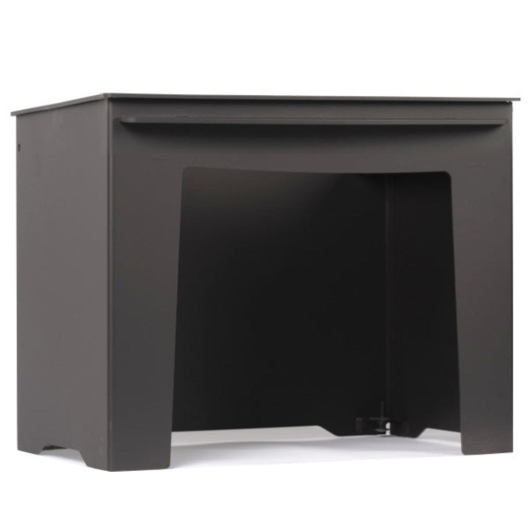 Black log store on white background