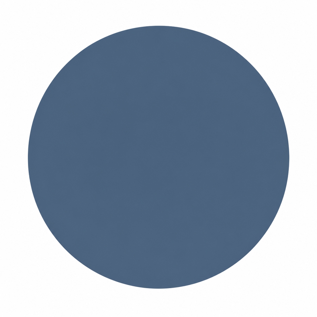 Atlantic blue colour circle on white background