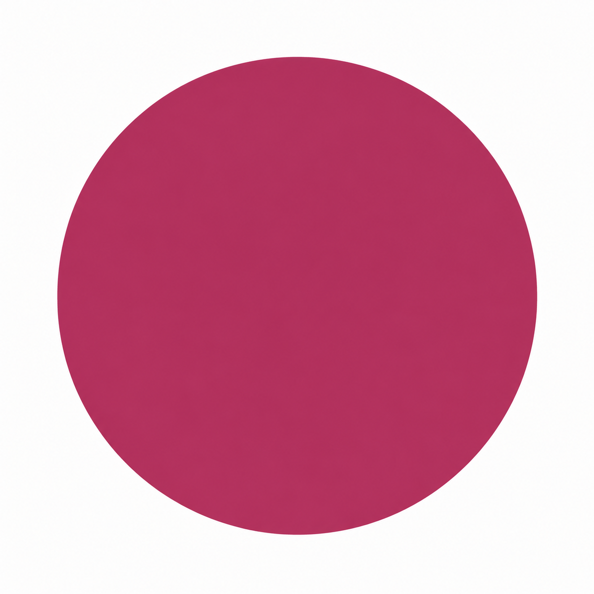 A rich dusky pink circle on a white background