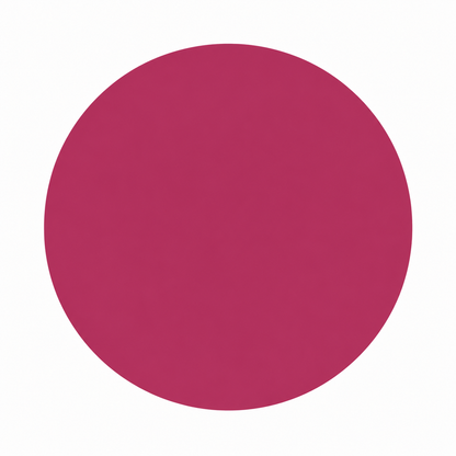 A rich dusky pink circle on a white background