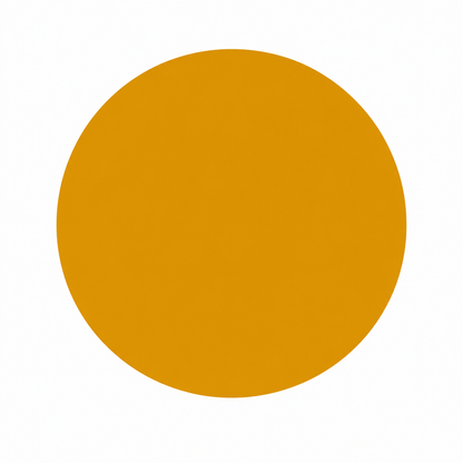 A solid golden-yellow circular color swatch centered on a plain white background.