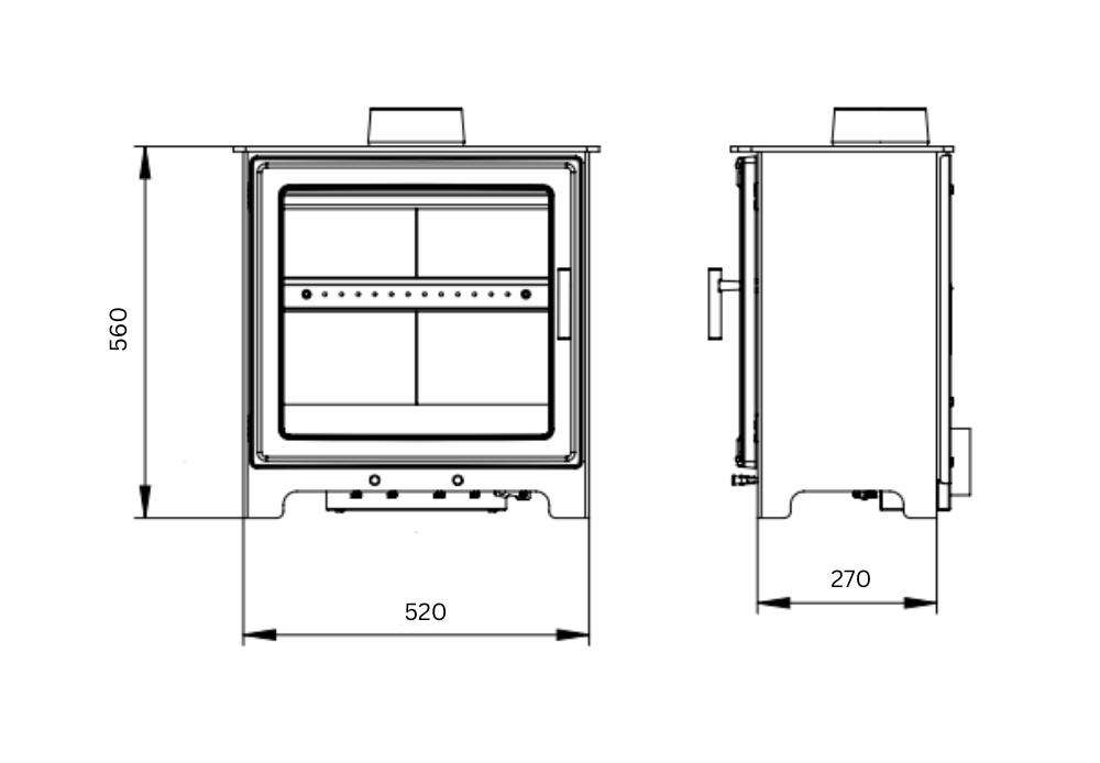 Clifton 5 Wide dimensions diagram