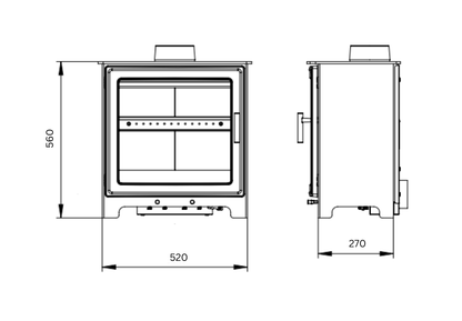 Clifton 5 Wide dimensions diagram