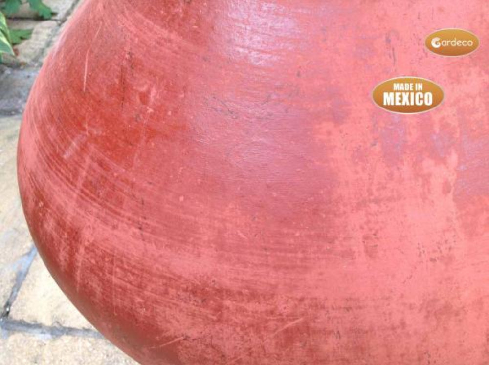 Close up of bowl of Jumbo Tibor Mexican Chiminea – Reddish Brown