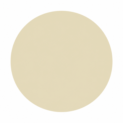 A solid light beige circular color swatch centered on a plain white background.