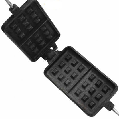 Black Gardeco waffle maker on a white background