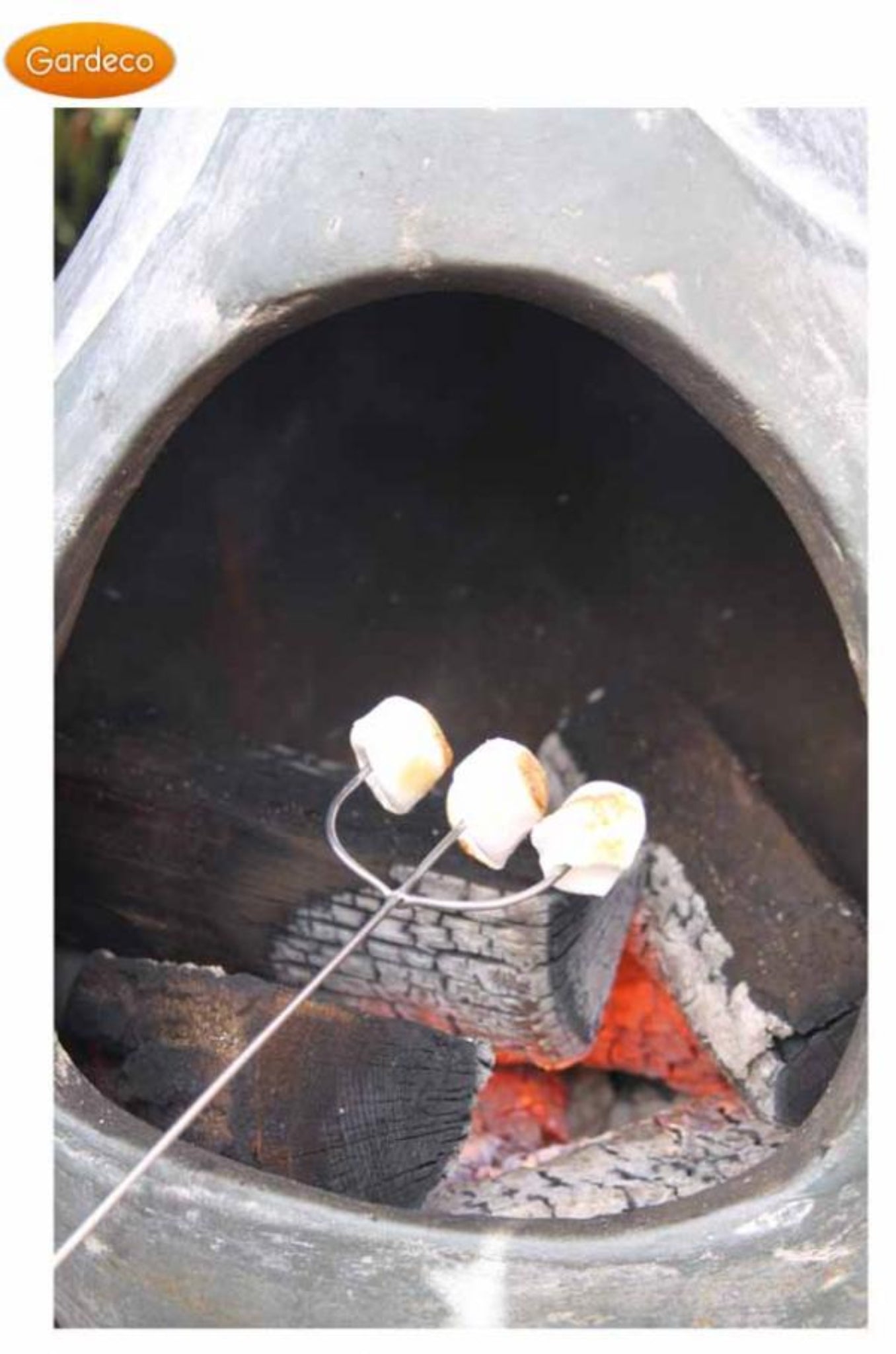 Toasting fork with marshmallows