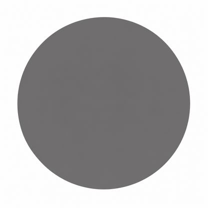 Dark grey circle (Arada Graphite) on white background