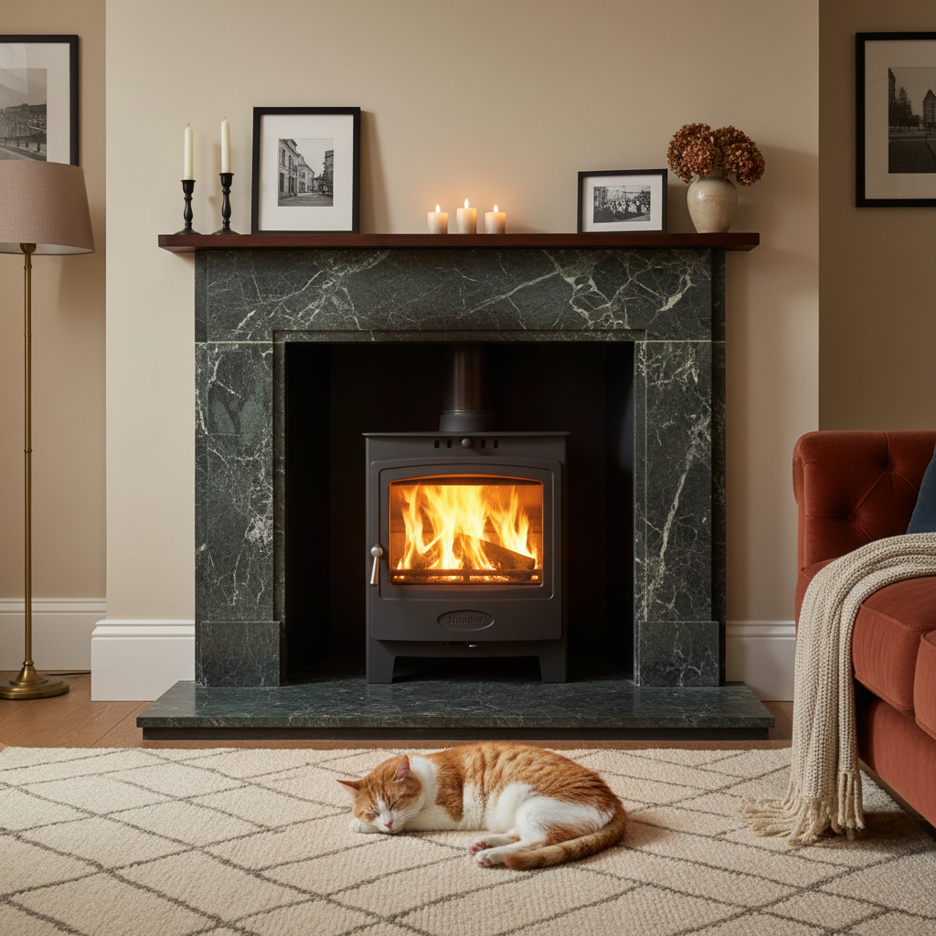 Hamlet Solution 5 Inset Ecodesign Ready Multifuel Stove (S5) – 5kW