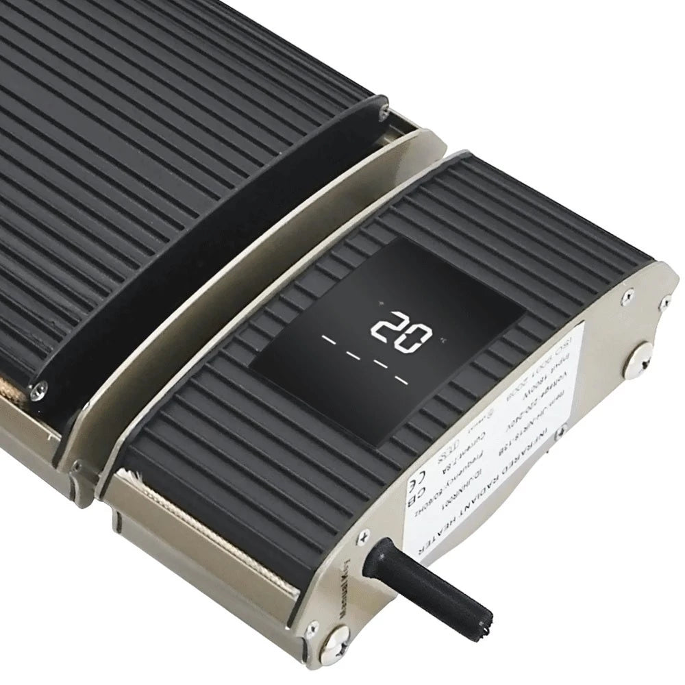 Close up of display for the Heatbar Pro 2400 Outside Patio Heater
