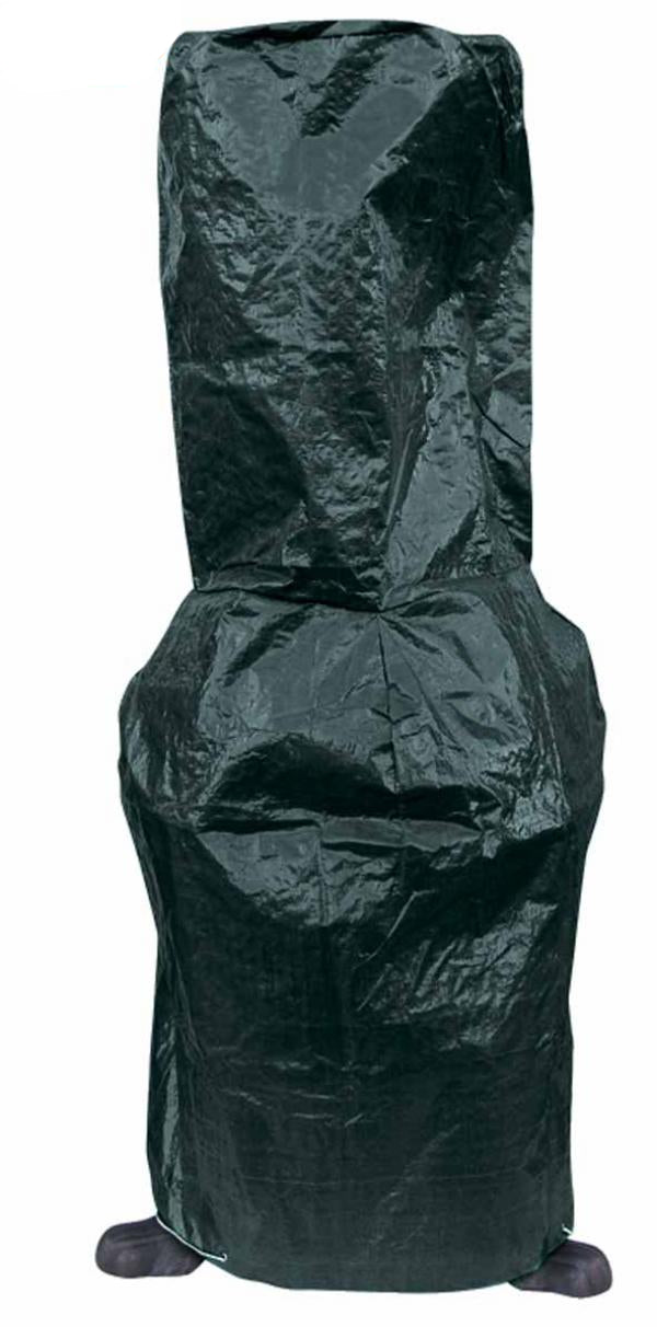 Dark Green cover for chiminea on a white background