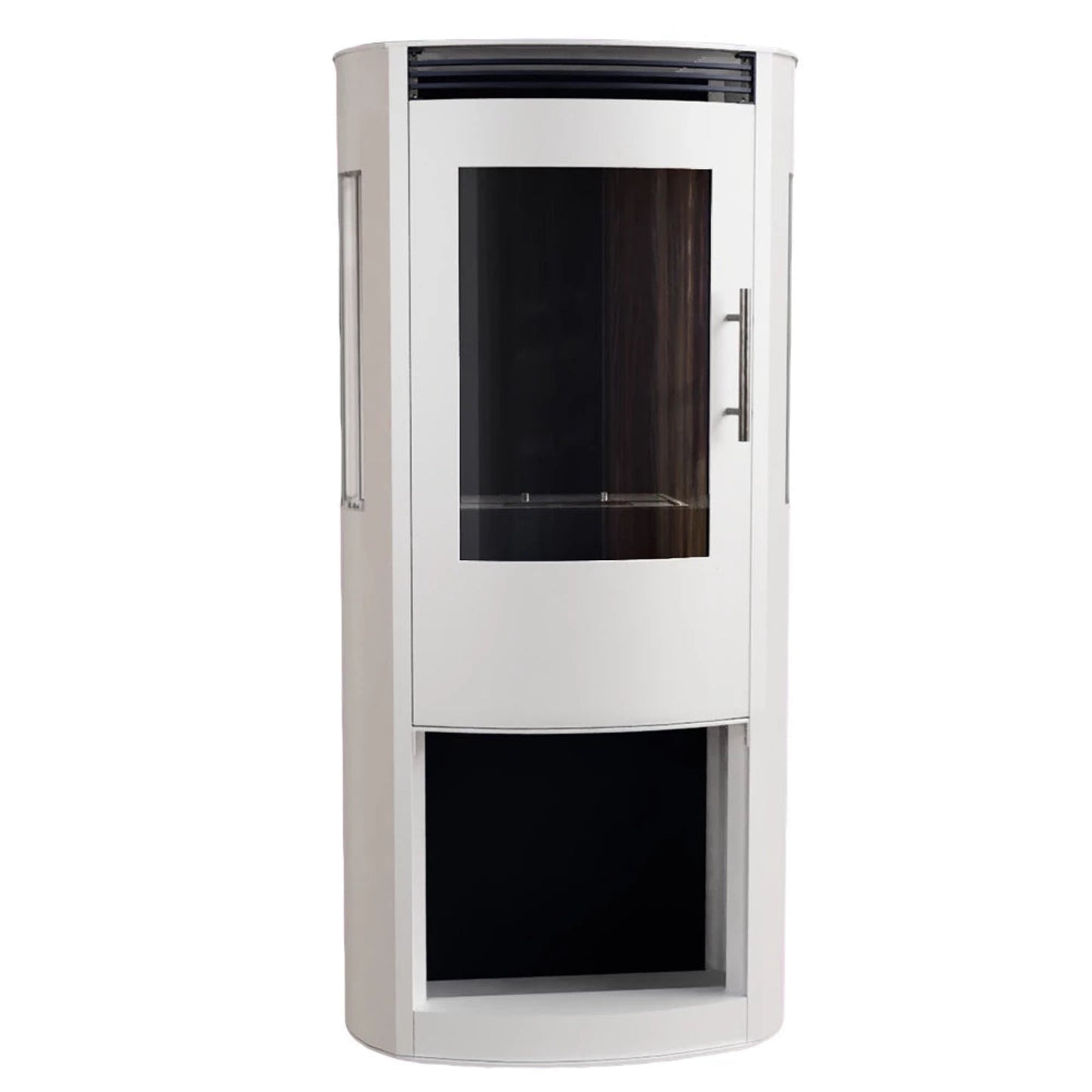 White Lincoln bioethanol stove  on a white background