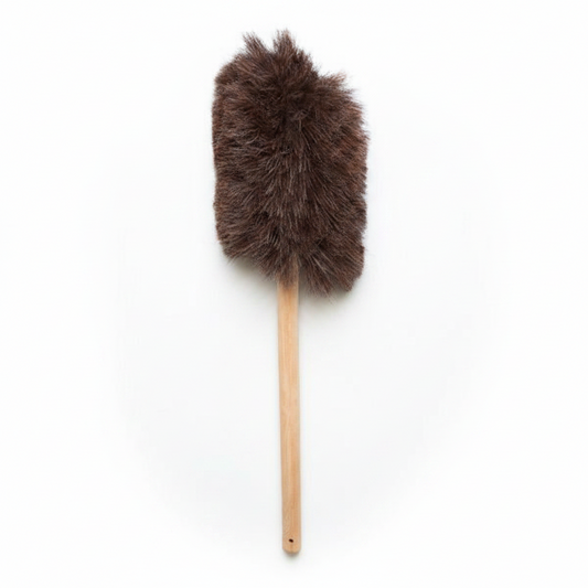 Long_handled_soft_brush_for_pizza_ovens on a white background