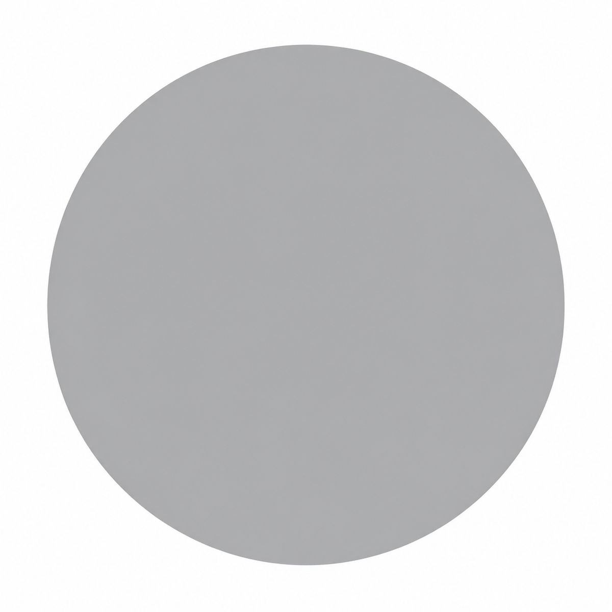 Pale grey circle on white background