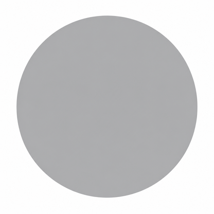 Pale grey circle on white background