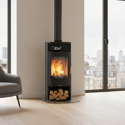 Opus-Calypso_SE in room overlooking a cityscape