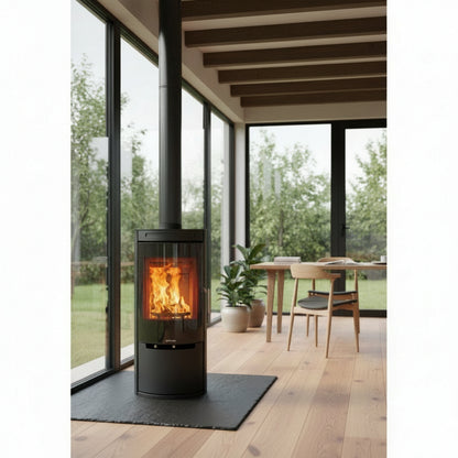 Opus-Melody-G_stove in modern conservatory