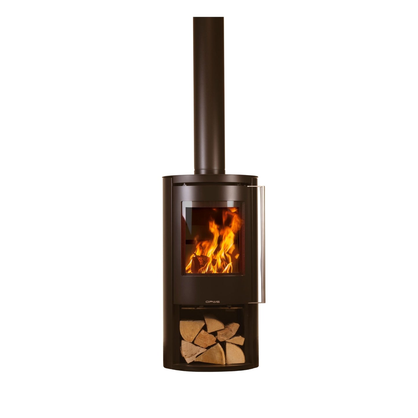 Opus Aria LS 5kw Wood Burning Stove With Log Store