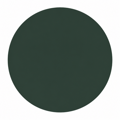 Dusky dark green circle on white background 