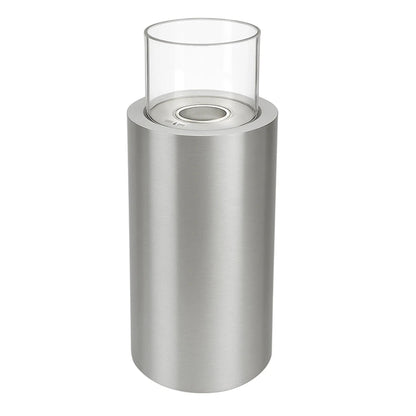 Scandiflames Dualis Brushed steel  on a white background