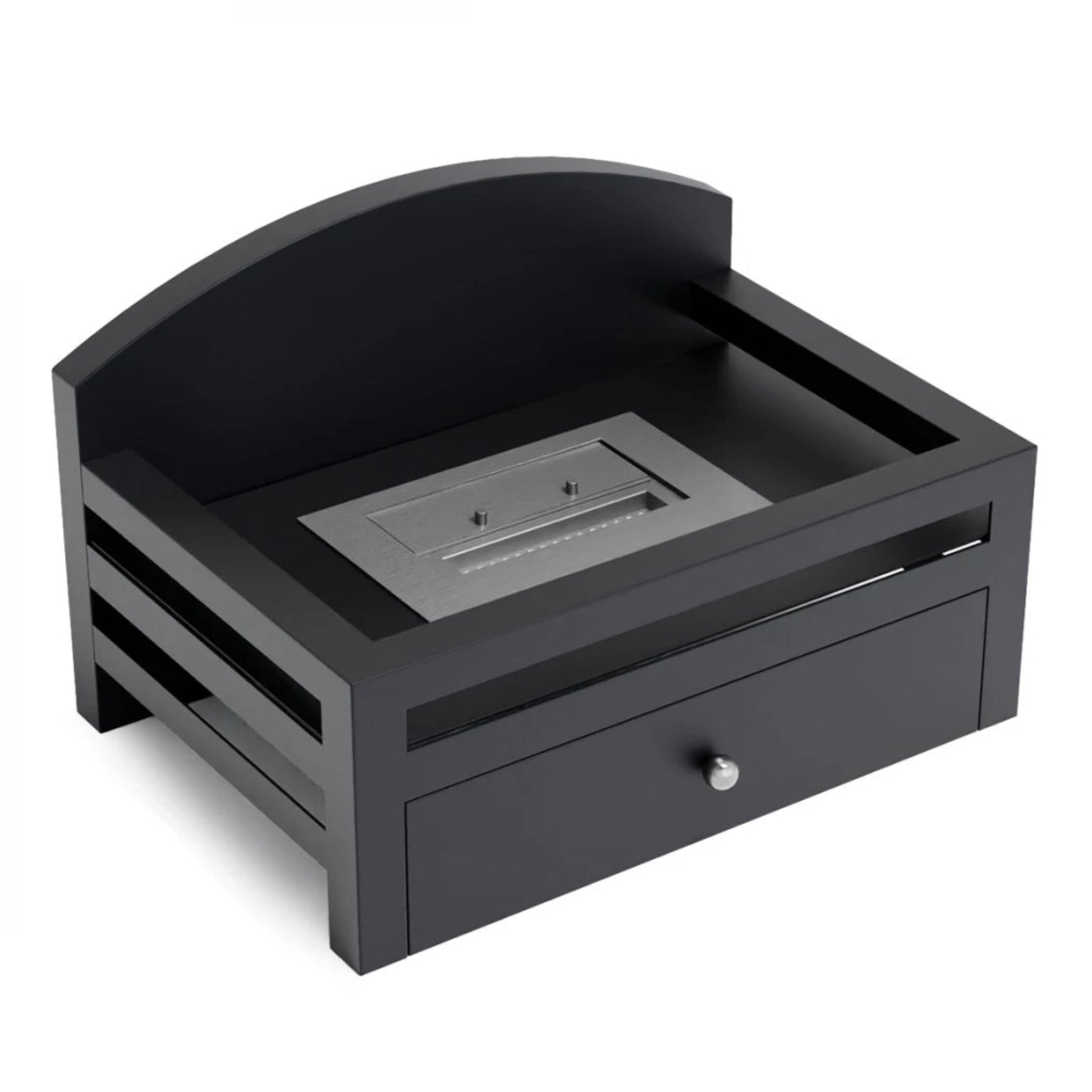 Scandiflames Kingston Freestanding Bioethanol Fireplace Insert on white background