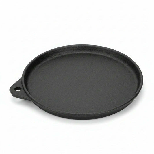 Swivelling Cast Iron Hot Plate & Frying Pan 26cm | Chiminea Cooking on a white background