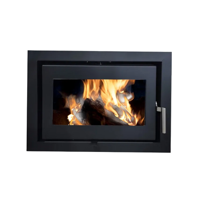 Beltane Holford Landscape inset stove with 4-sided frame