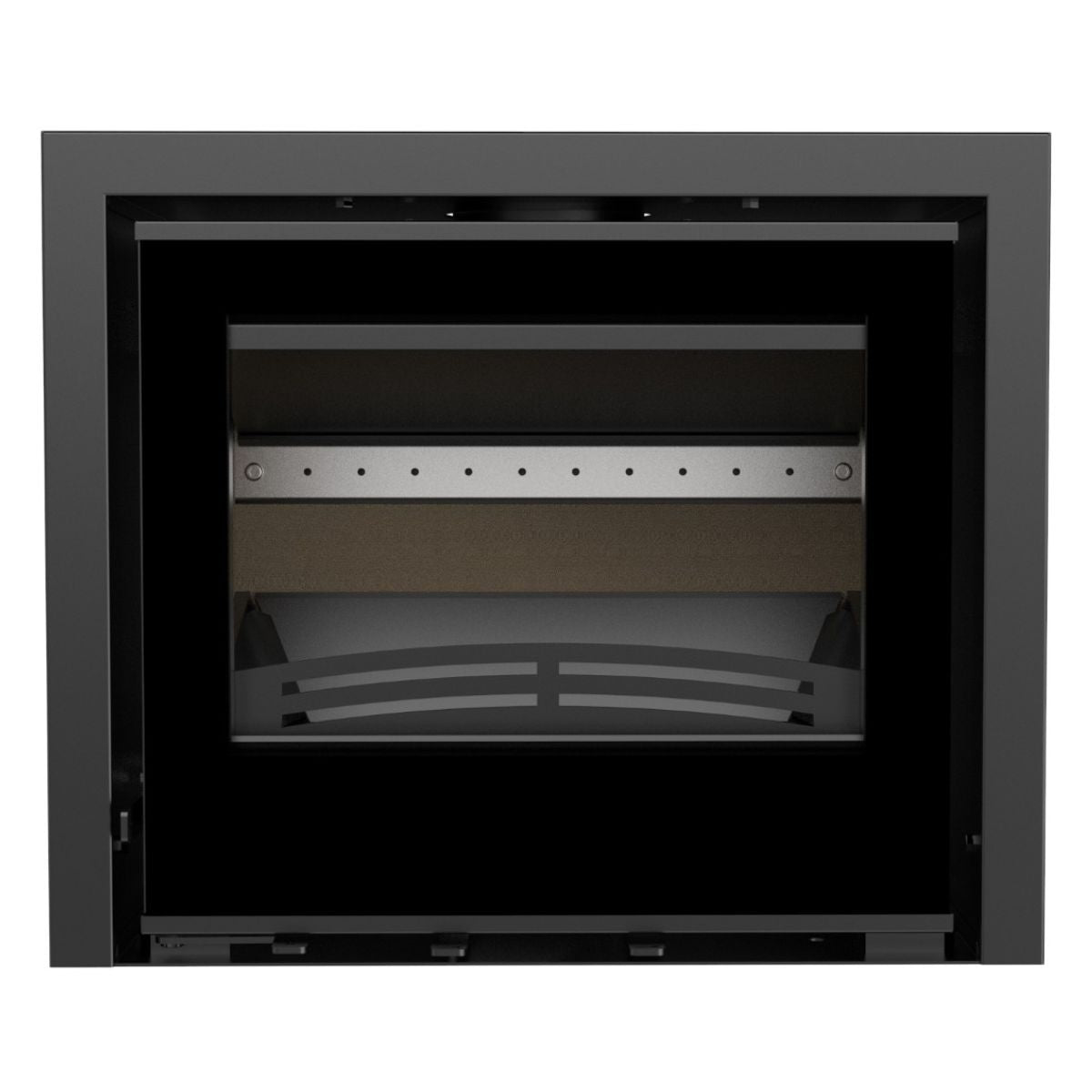 Bristol Stove Co Explorer 7iG inset multifuel stove with 3-sided frame, angled view