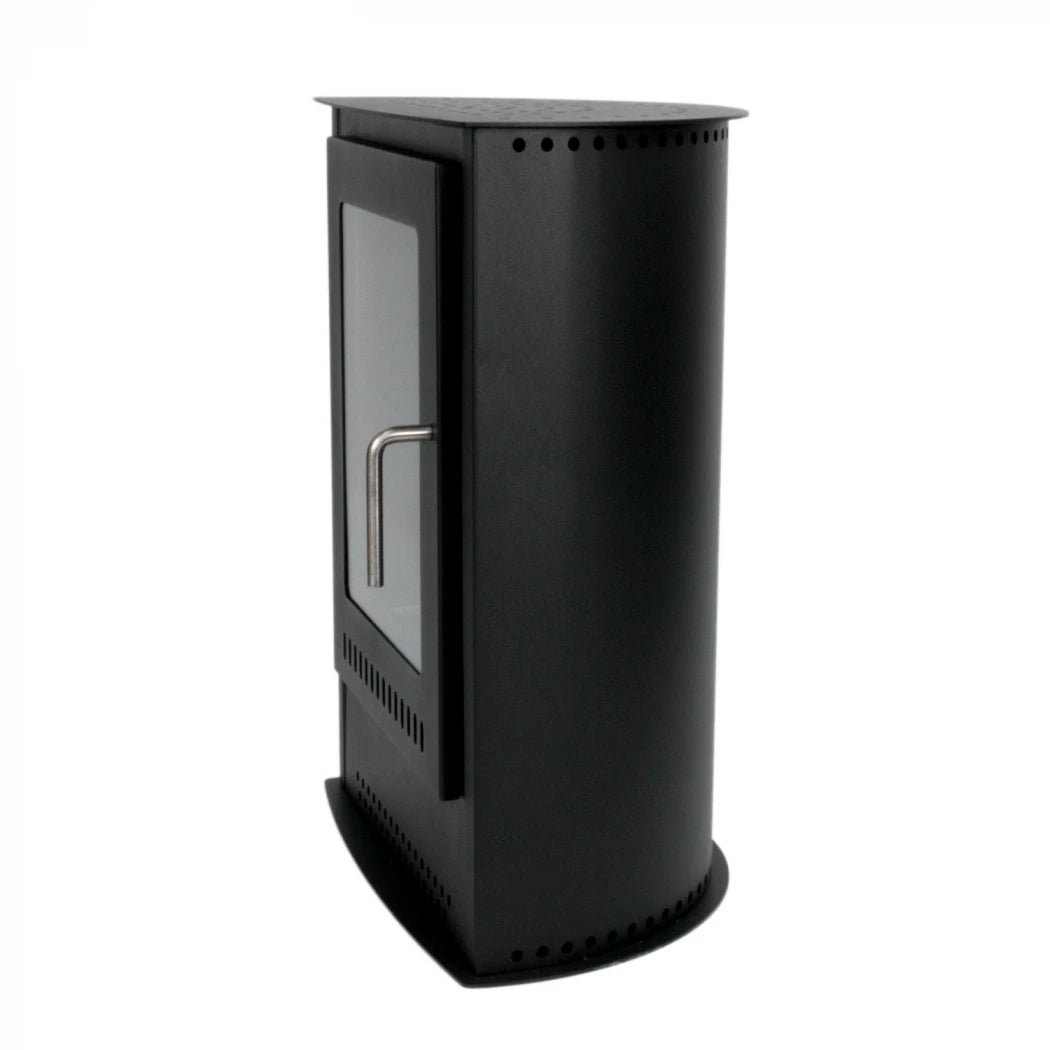 Carson - Small freestanding Bioethanol Stove Fireplace - Black