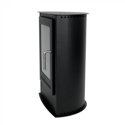 Carson - Small freestanding Bioethanol Stove Fireplace - Black