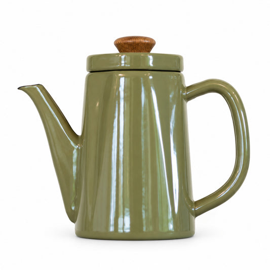 Noda Horo Enamel Anbi Stovetop Kettle in Olive