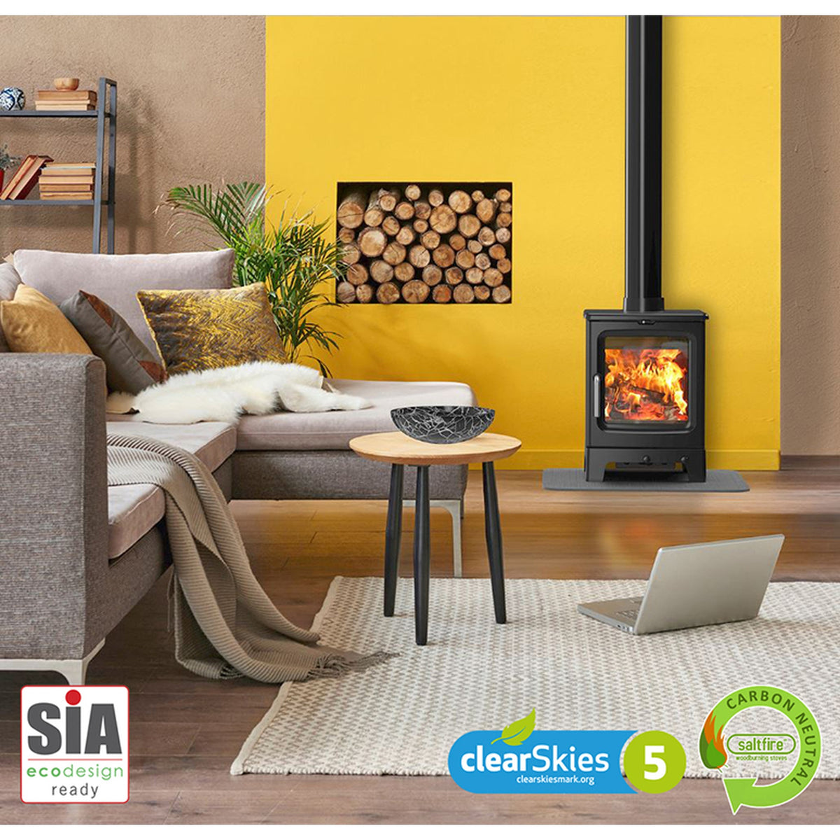 Peanut 3 4.7kW Wood-Burning Stove – manufacturer image 2
