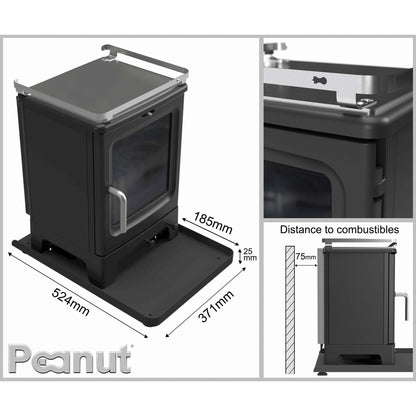 Peanut 3 Marine 4.7kW Wood-Burning Stove – manufacturer image 4