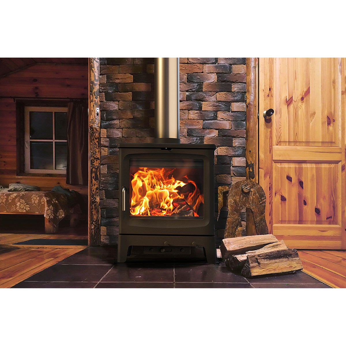 Peanut Bignut 5kW Wood-Burning Stove – manufacturer image 2