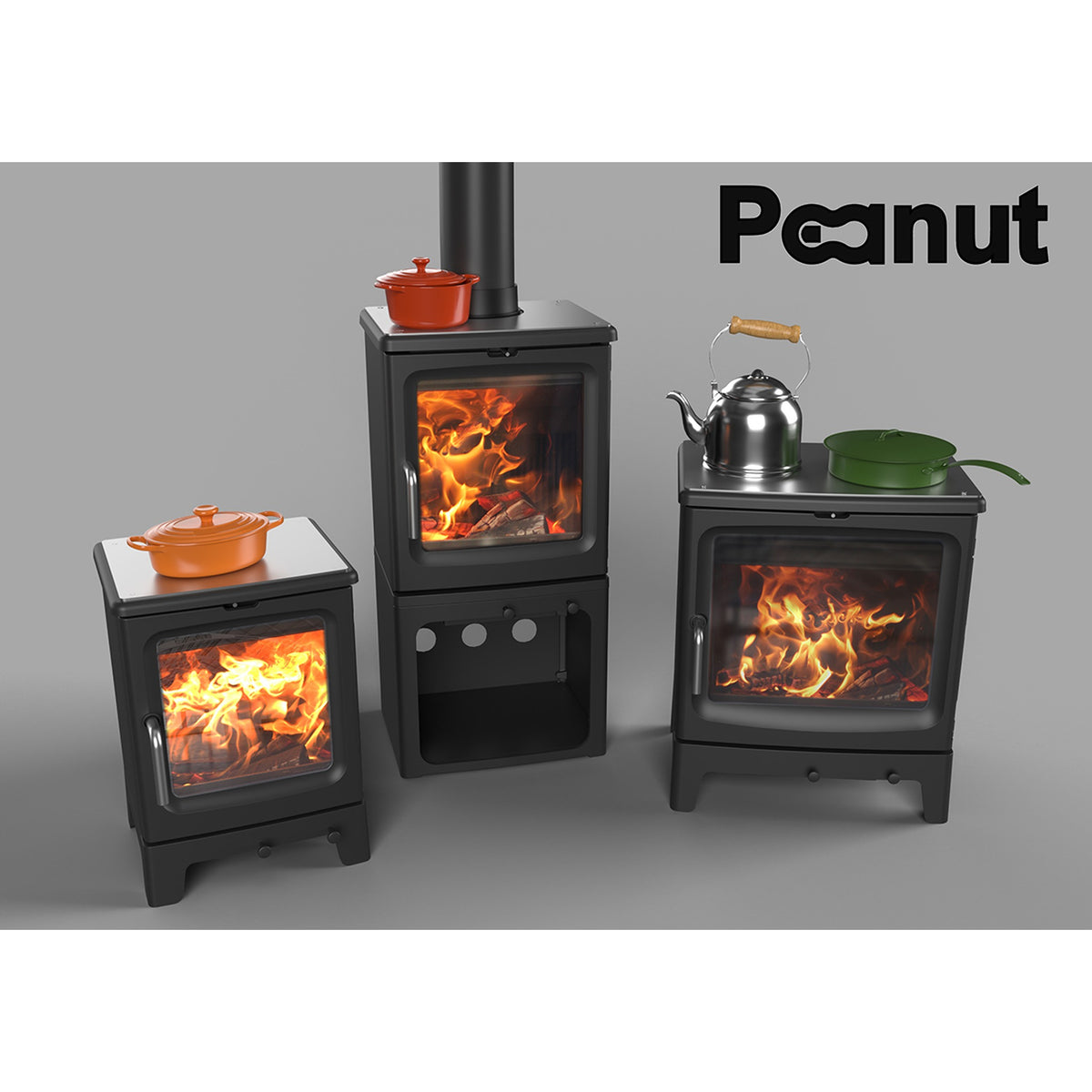 Peanut Stainless Steel Cook Plate – Model & Flue Options – manufacturer image 2