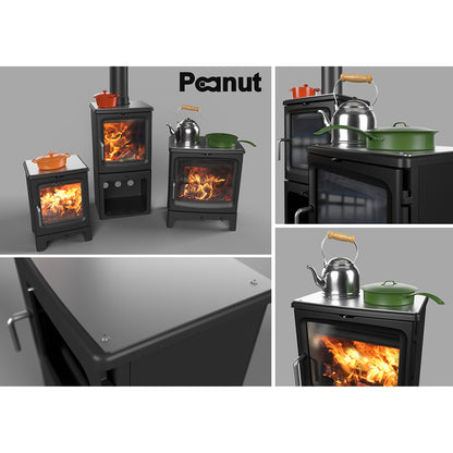 Peanut Stainless Steel Cook Plate – Model & Flue Options – manufacturer image 3
