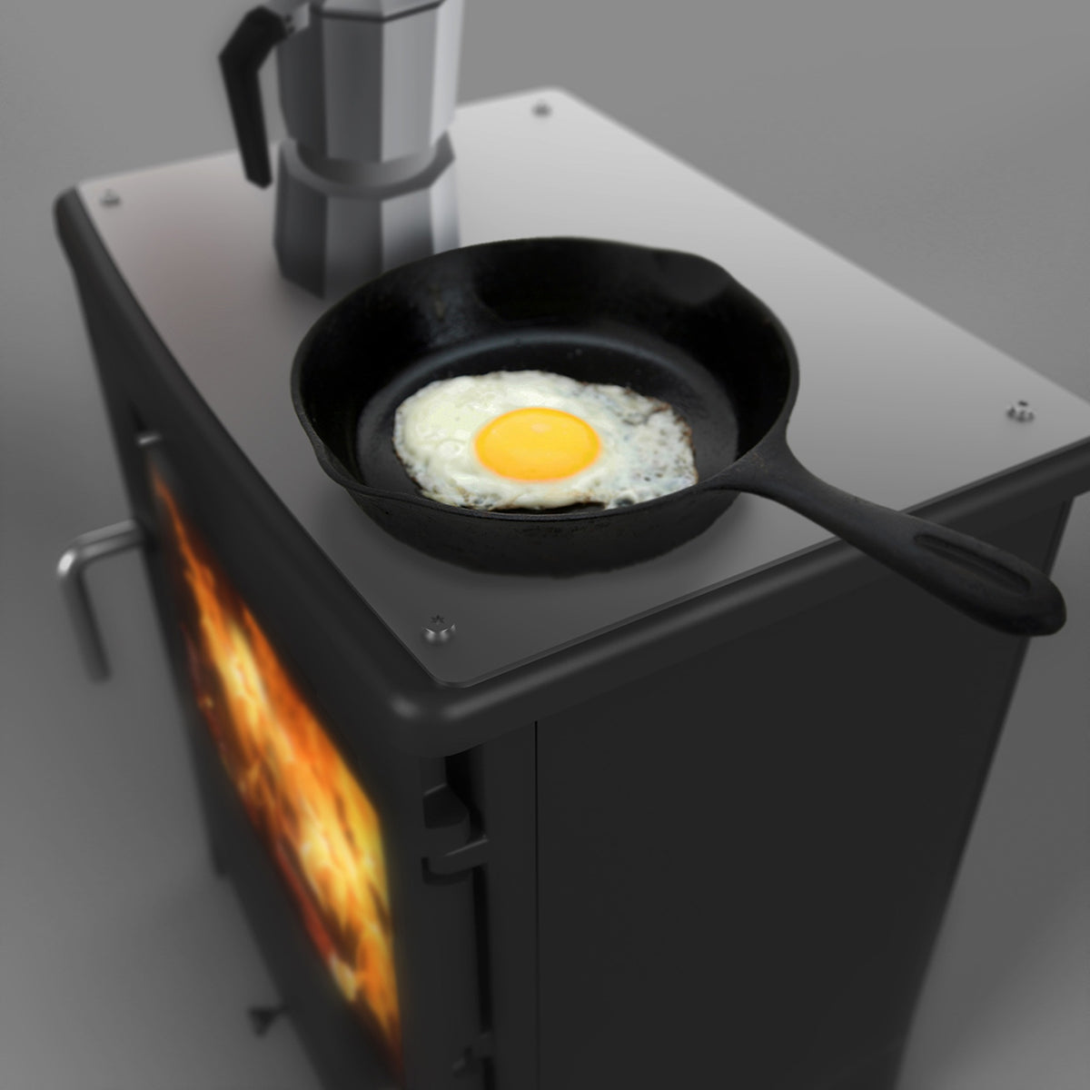 Peanut Stainless Steel Cook Plate – Model & Flue Options – manufacturer image 4