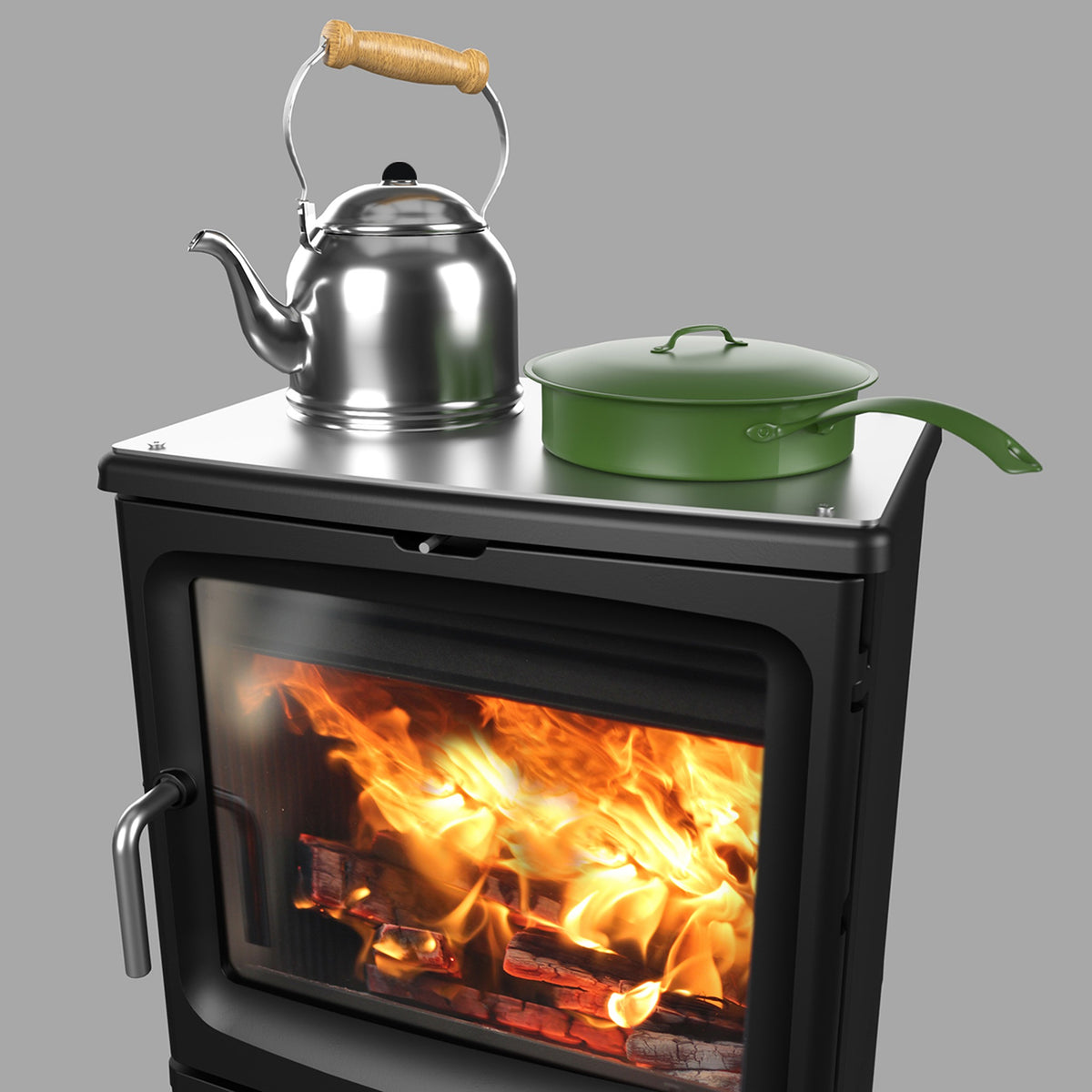 Peanut Stainless Steel Cook Plate – Model & Flue Options – manufacturer image 5