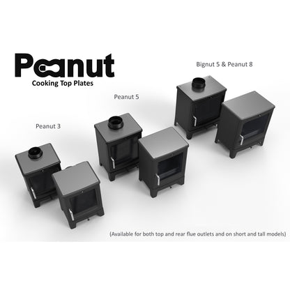 Peanut Stainless Steel Cook Plate – Model & Flue Options – manufacturer image 6